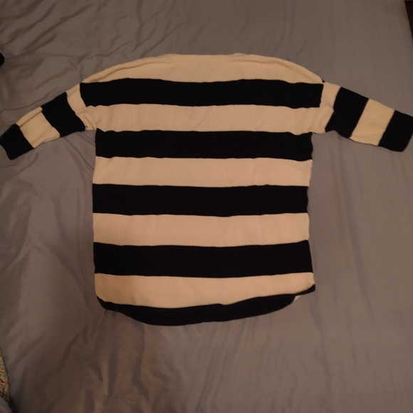 Express Oversized Short Sleeve Nautical Sweater M - Picture 4 of 8